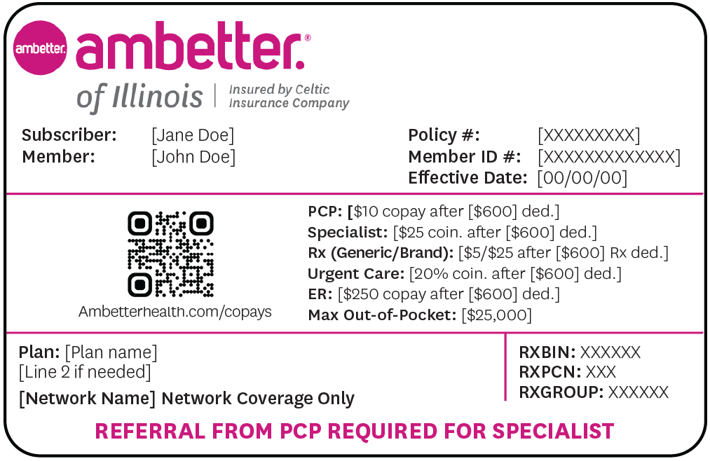 Ambetter of Illinois member ID