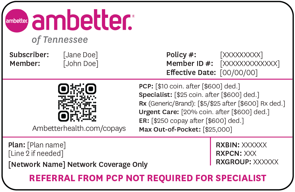 Ambetter of Tennessee member ID