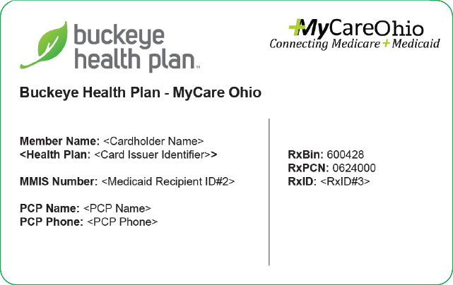 Buckeye Health Plan MyCare Ohio (MMP) member ID