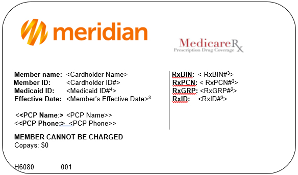 Meridian member ID