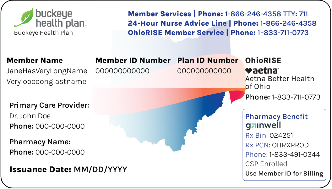 Buckeye Health Plan member ID